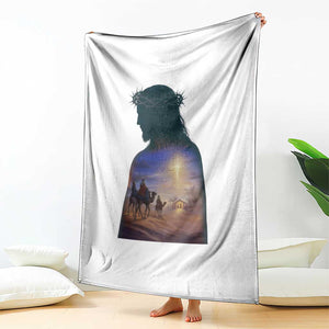Three Wise Men Nativity Scene Throw Blanket Christian Jesus Faith TS14 Print Your Wear