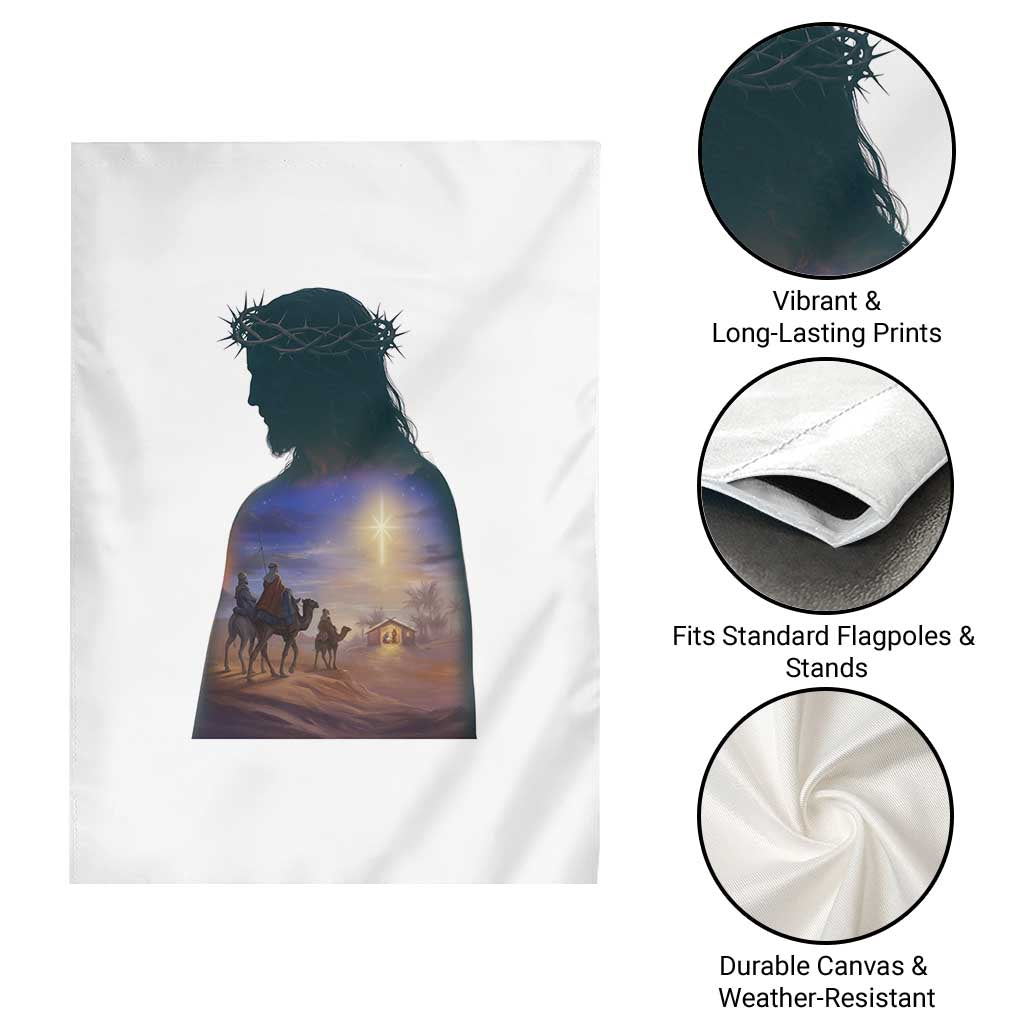Three Wise Men Nativity Scene Garden Flag Christian Jesus Faith TS14 Print Your Wear