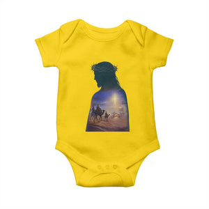 Three Wise Men Nativity Scene Baby Onesie Christian Jesus Faith TS14 Daisy Print Your Wear