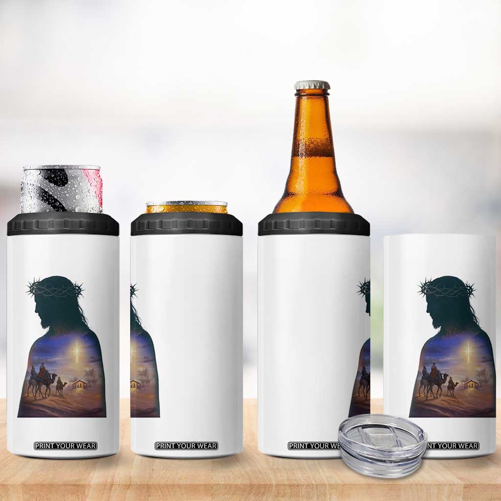 Three Wise Men Nativity Scene 4 in 1 Can Cooler Tumbler Christian Jesus Faith TS14 Print Your Wear
