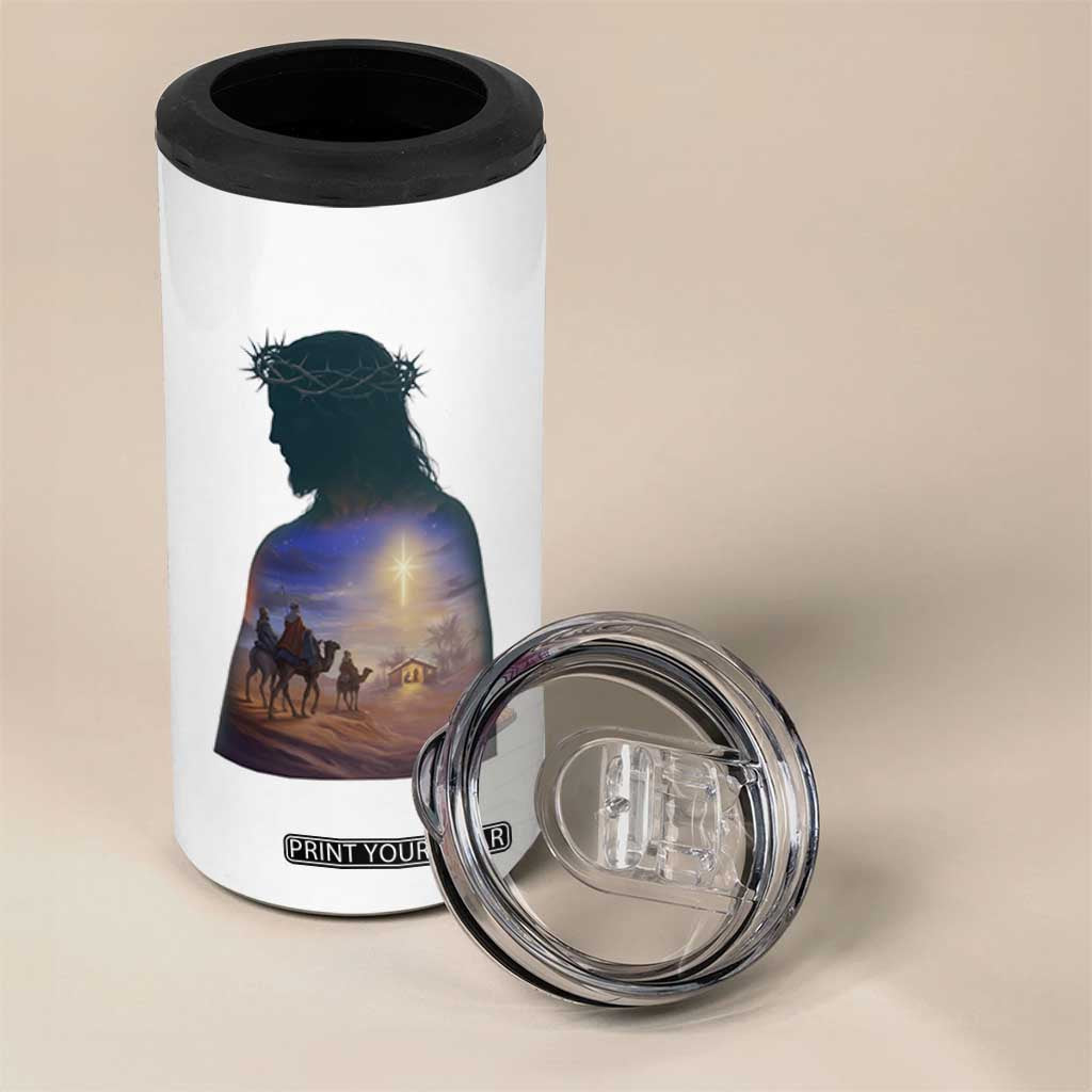 Three Wise Men Nativity Scene 4 in 1 Can Cooler Tumbler Christian Jesus Faith TS14 Print Your Wear