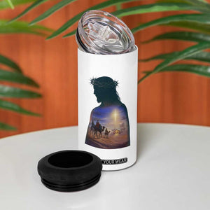 Three Wise Men Nativity Scene 4 in 1 Can Cooler Tumbler Christian Jesus Faith TS14 Print Your Wear