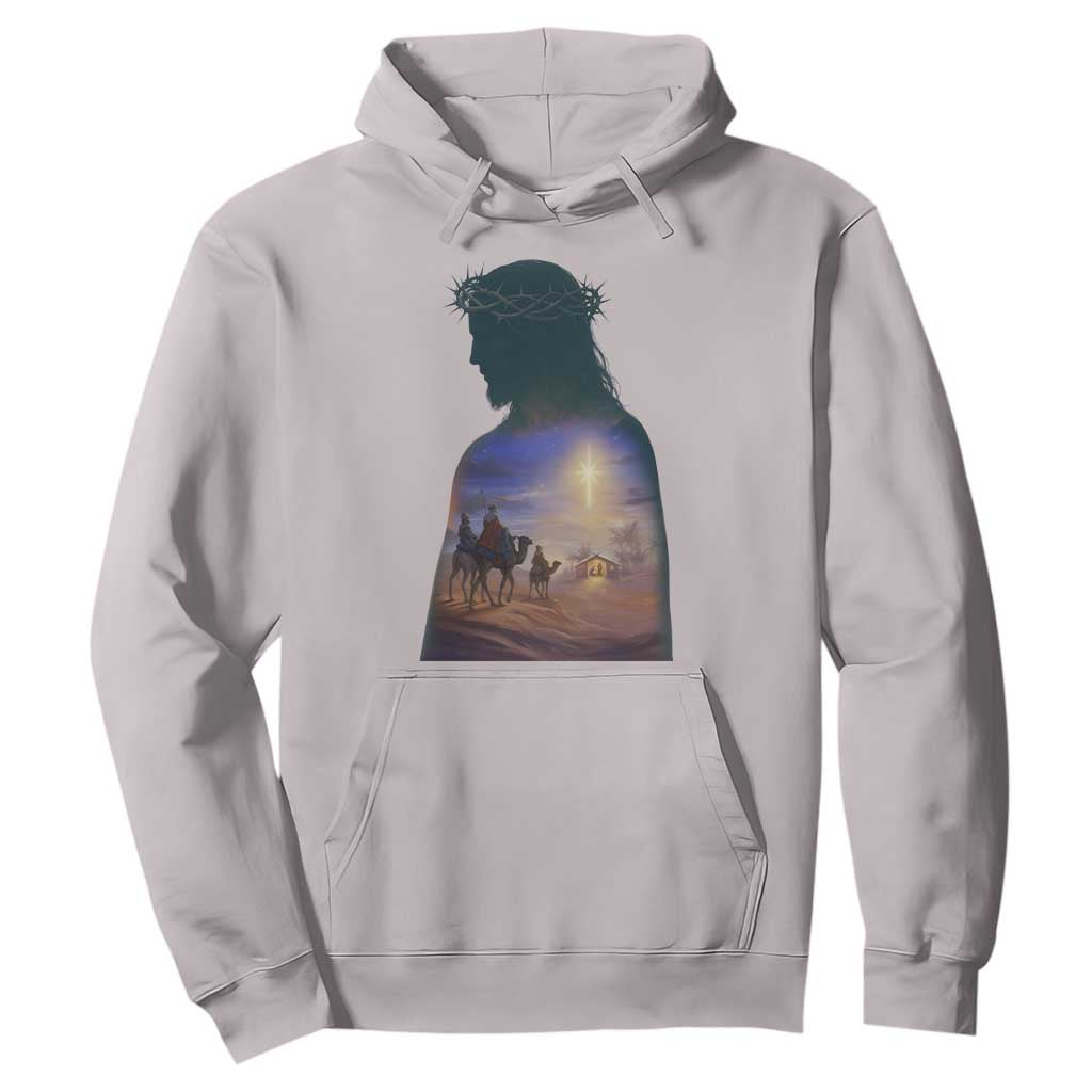 Three Wise Men Nativity Scene Hoodie Christian Jesus Faith TS14 Ice Gray Print Your Wear