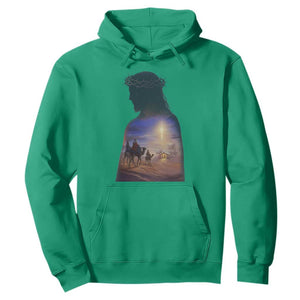 Three Wise Men Nativity Scene Hoodie Christian Jesus Faith TS14 Irish Green Print Your Wear