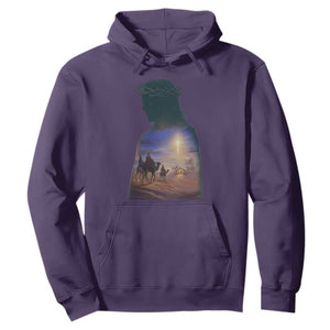 Three Wise Men Nativity Scene Hoodie Christian Jesus Faith TS14 Purple Print Your Wear