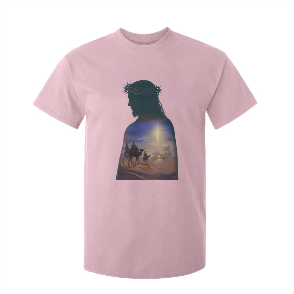 Three Wise Men Nativity Scene T Shirt For Kid Christian Jesus Faith TS14 Light Pink Print Your Wear