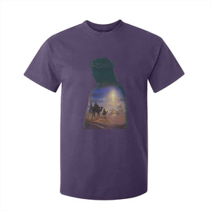 Three Wise Men Nativity Scene T Shirt For Kid Christian Jesus Faith TS14 Purple Print Your Wear