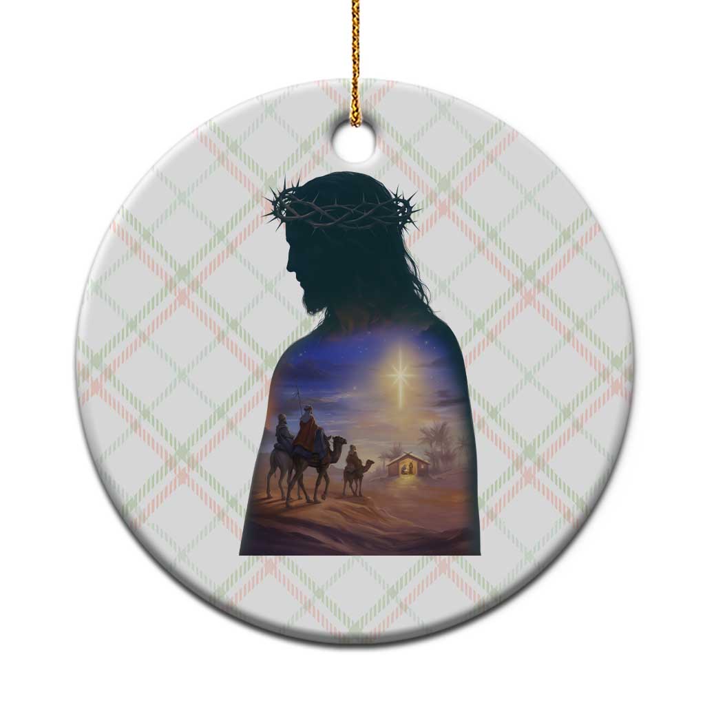 Three Wise Men Nativity Scene Ceramic Ornament Christian Jesus Faith TS14 1pc Christmas Plaid Print Your Wear