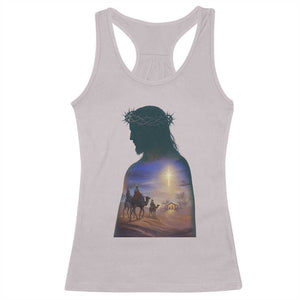Three Wise Men Nativity Scene Racerback Tank Top Christian Jesus Faith TS14 Ice Gray Print Your Wear