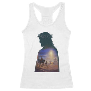 Three Wise Men Nativity Scene Racerback Tank Top Christian Jesus Faith TS14 White Print Your Wear