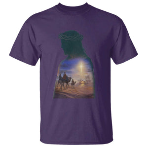 Three Wise Men Nativity Scene T Shirt Christian Jesus Faith TS14 Purple Print Your Wear
