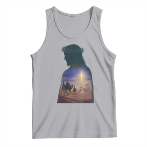 Three Wise Men Nativity Scene Tank Top Christian Jesus Faith TS14 Athletic Heather Print Your Wear