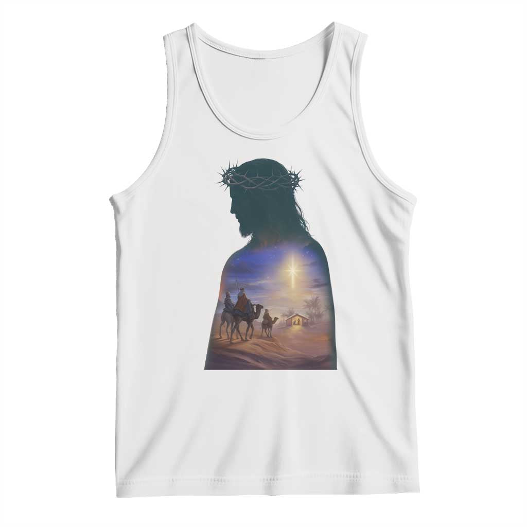 Three Wise Men Nativity Scene Tank Top Christian Jesus Faith TS14 White Print Your Wear