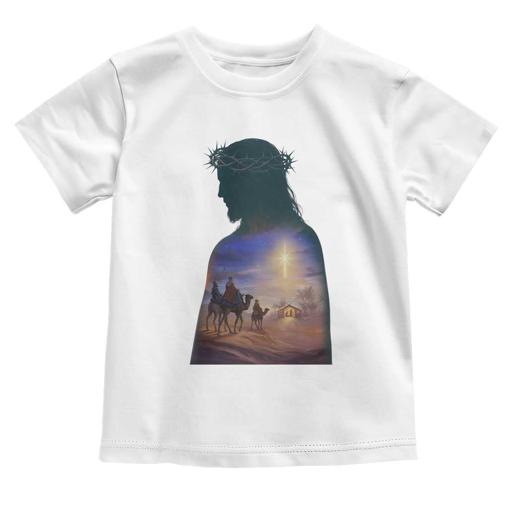 Three Wise Men Nativity Scene Toddler T Shirt Christian Jesus Faith TS14 White Print Your Wear