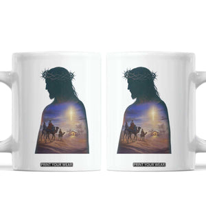 Three Wise Men Nativity Scene Coffee Mug Christian Jesus Faith TS14 White Print Your Wear