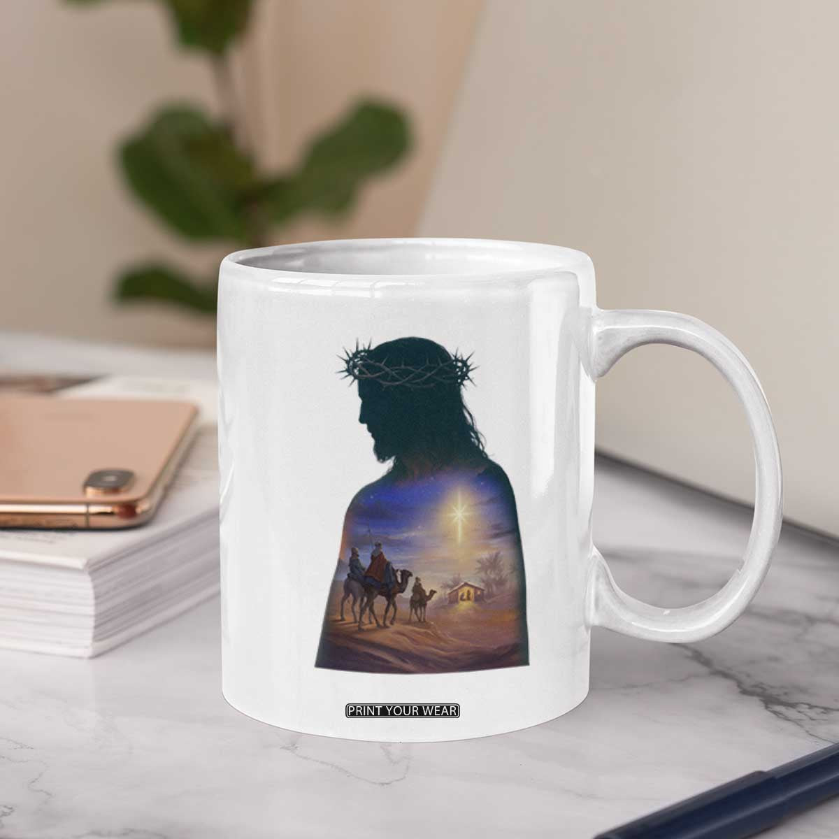 Three Wise Men Nativity Scene Coffee Mug Christian Jesus Faith TS14 Print Your Wear