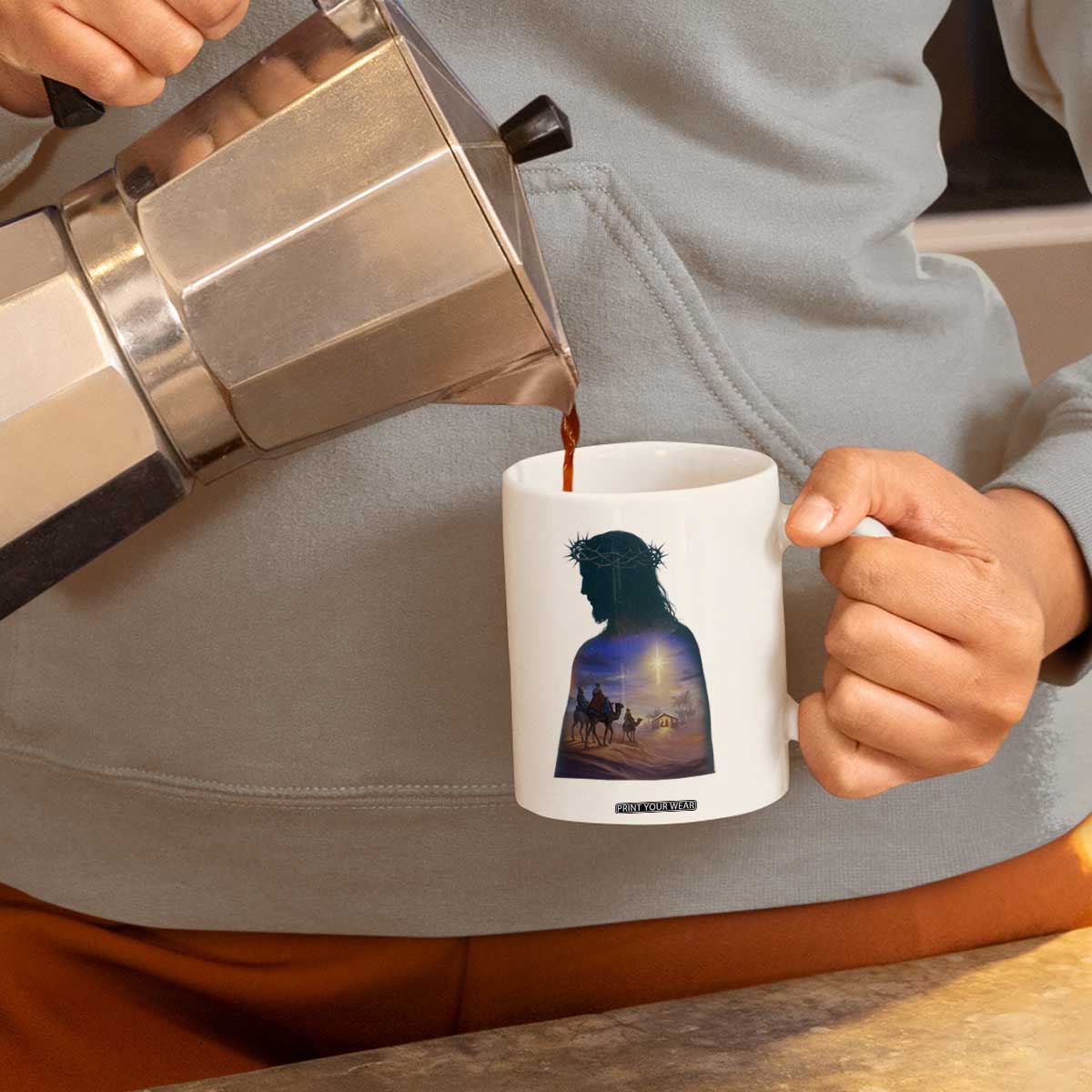 Three Wise Men Nativity Scene Coffee Mug Christian Jesus Faith TS14 Print Your Wear