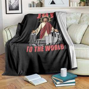 Jesus Christmas Throw Blanket Joy To The World Christian TS14 Print Your Wear