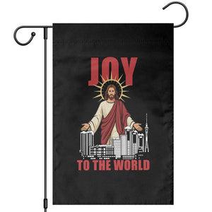Jesus Christmas Garden Flag Joy To The World Christian TS14 Black Print Your Wear