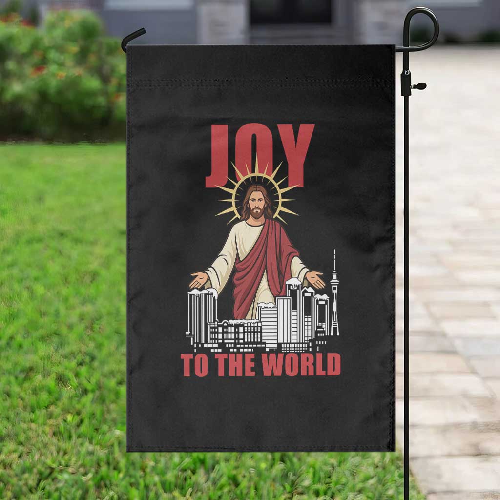 Jesus Christmas Garden Flag Joy To The World Christian TS14 Print Your Wear