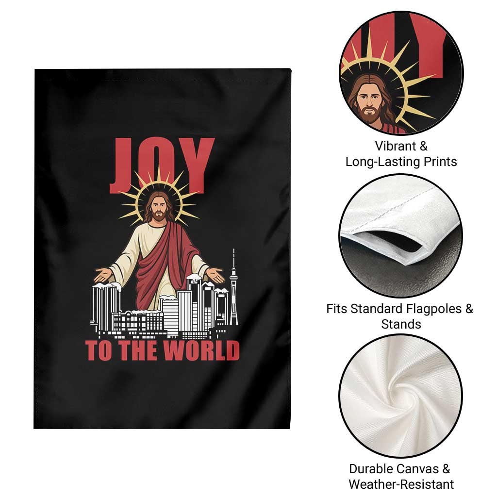 Jesus Christmas Garden Flag Joy To The World Christian TS14 Print Your Wear
