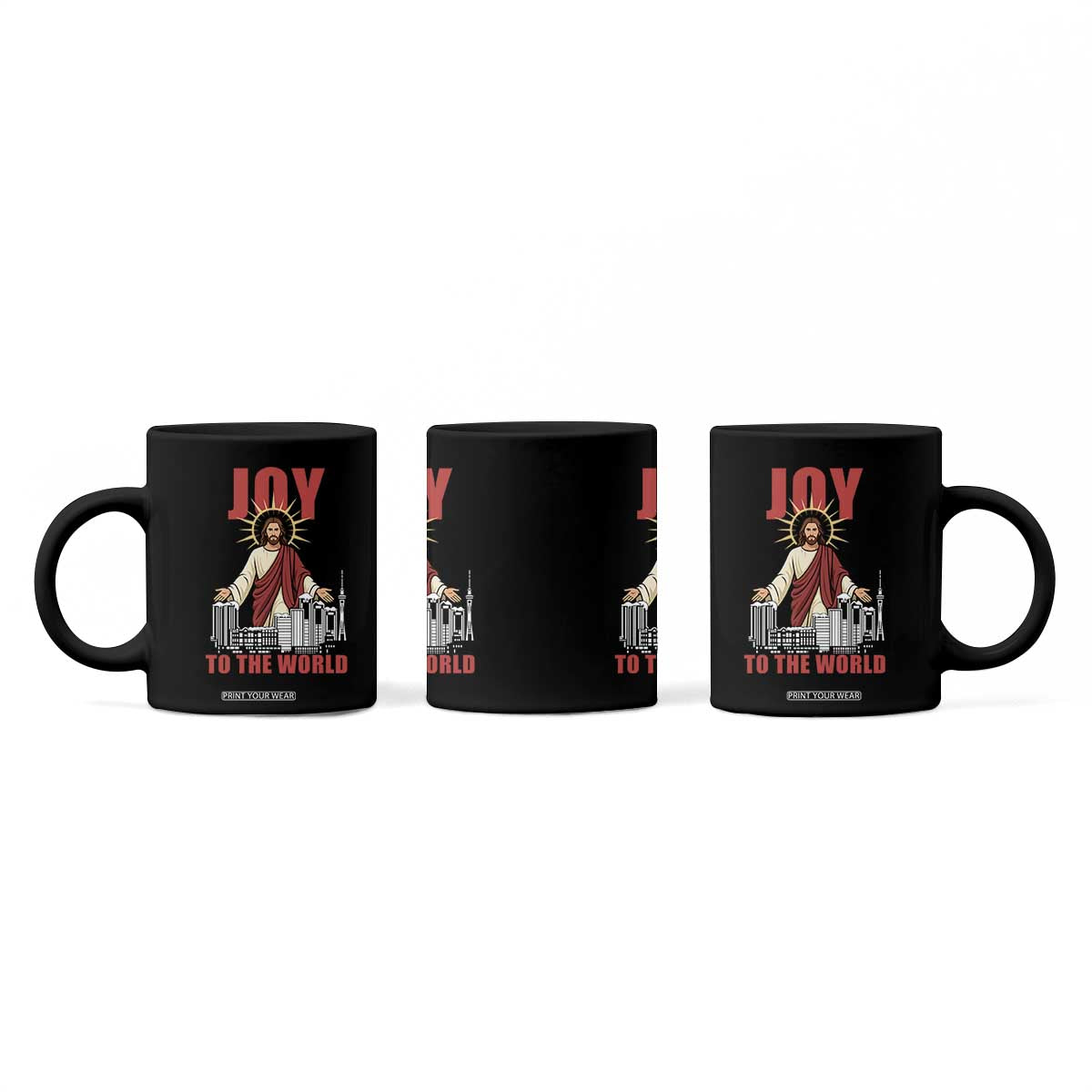 Jesus Christmas Coffee Mug Joy To The World Christian TS14 Print Your Wear