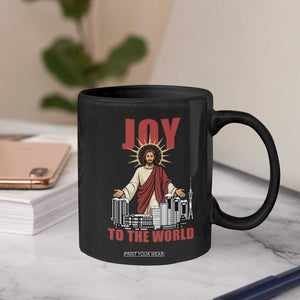 Jesus Christmas Coffee Mug Joy To The World Christian TS14 Print Your Wear