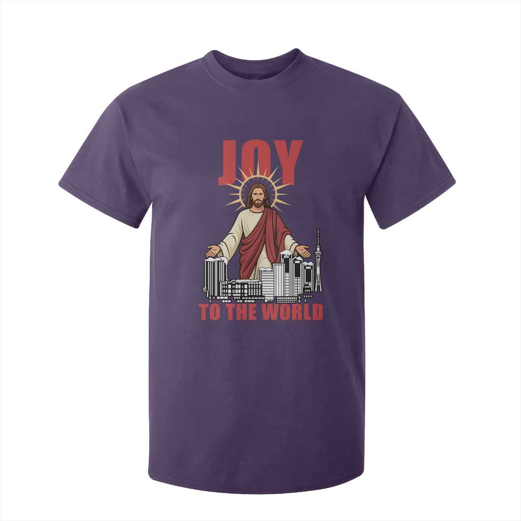 Jesus Christmas T Shirt For Kid Joy To The World Christian TS14 Purple Print Your Wear