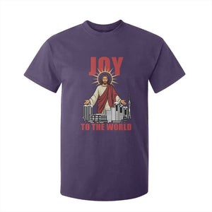 Jesus Christmas T Shirt For Kid Joy To The World Christian TS14 Purple Print Your Wear