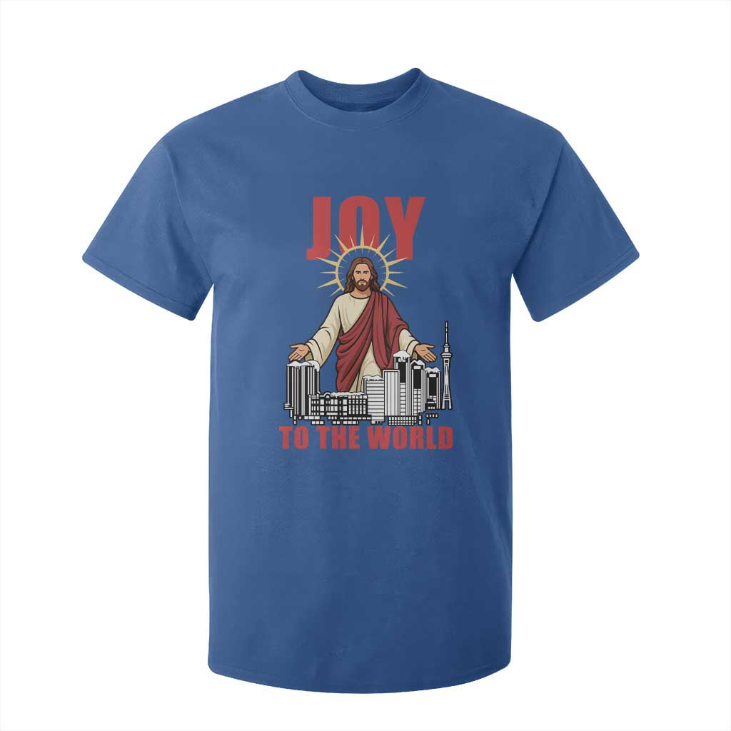 Jesus Christmas T Shirt For Kid Joy To The World Christian TS14 Royal Blue Print Your Wear