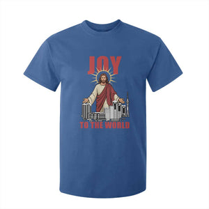Jesus Christmas T Shirt For Kid Joy To The World Christian TS14 Royal Blue Print Your Wear