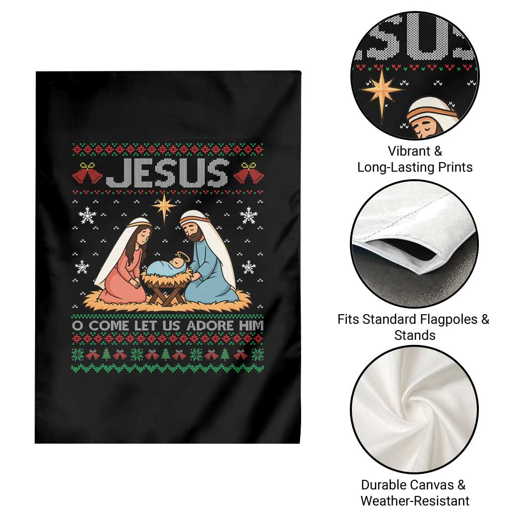 Nativity Scene Christmas Garden Flag Baby Jesus Christian Xmas TS14 Print Your Wear