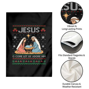 Nativity Scene Christmas Garden Flag Baby Jesus Christian Xmas TS14 Print Your Wear