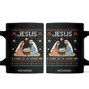 Nativity Scene Christmas Coffee Mug Baby Jesus Christian Xmas TS14 Black Print Your Wear
