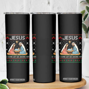 Nativity Scene Christmas Skinny Tumbler Baby Jesus Christian Xmas TS14 Print Your Wear