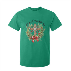 Cross Christmas T Shirt For Kid O Come Let Us Adove Him TS14 Irish Green Print Your Wear