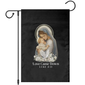 Christian Christmas Garden Flag Love Came Down Luke 2:11 TS14 Black Print Your Wear