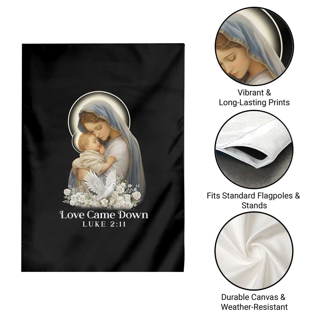 Christian Christmas Garden Flag Love Came Down Luke 2:11 TS14 Print Your Wear