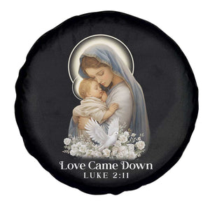 Christian Christmas Spare Tire Cover Love Came Down Luke 2:11 TS14 Print Your Wear
