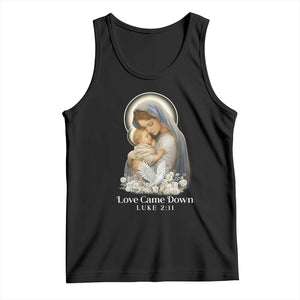 Christian Christmas Tank Top Love Came Down Luke 2:11 TS14 Black Print Your Wear
