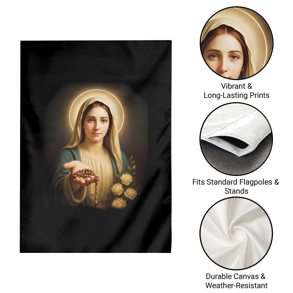 Virgin Mary Maria Garden Flag Catholic Christian Faith TS14 Print Your Wear