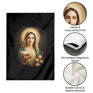 Virgin Mary Maria Garden Flag Catholic Christian Faith TS14 Print Your Wear