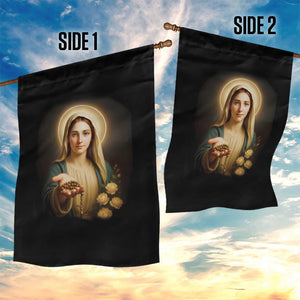 Virgin Mary Maria Garden Flag Catholic Christian Faith TS14 Print Your Wear