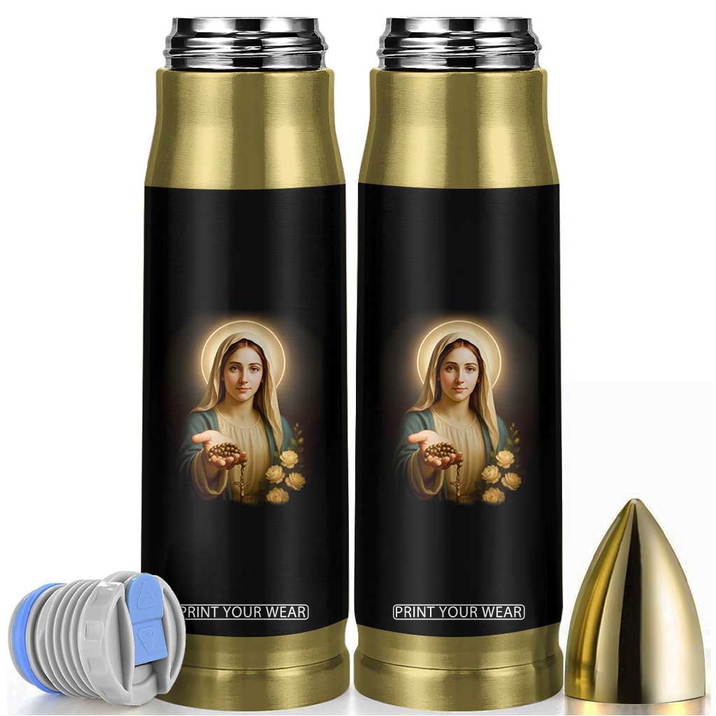 Virgin Mary Maria Bullet Tumbler Catholic Christian Faith TS14 Black Print Your Wear
