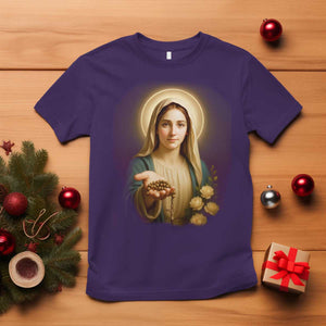 Virgin Mary Maria T Shirt Catholic Christian Faith TS14 Purple Print Your Wear