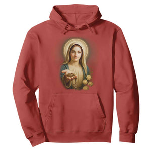 Virgin Mary Maria Hoodie Catholic Christian Faith TS14 Red Print Your Wear