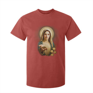 Virgin Mary Maria T Shirt For Kid Catholic Christian Faith TS14 Red Print Your Wear