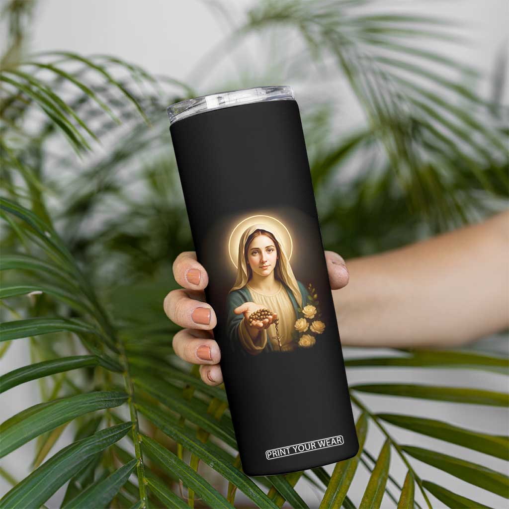 Virgin Mary Maria Skinny Tumbler Catholic Christian Faith TS14 Print Your Wear