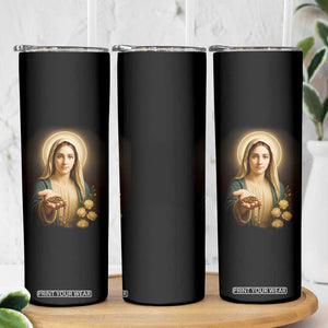 Virgin Mary Maria Skinny Tumbler Catholic Christian Faith TS14 Print Your Wear