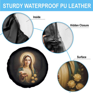 Virgin Mary Maria Spare Tire Cover Catholic Christian Faith TS14 Print Your Wear